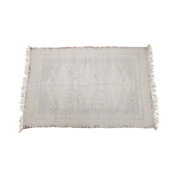 Handgewebter bedruckter Läufer aus 100 % Baumwolle, 180x120 cm, Braun image number 7