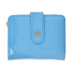 " life-style:Color:Blue Size/Profile: PU Wallet with RFID Wall (exterior):PU Lining (Interior):Polyester; Pockets (exterior):Zipper -1; Pockets (interior):card solt-5, currency divider-1 Size:12*9.5cm "