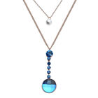 2er-Set - STRADA Uhr und Halskette mit blauem Kristall - 6 ct. image number 5