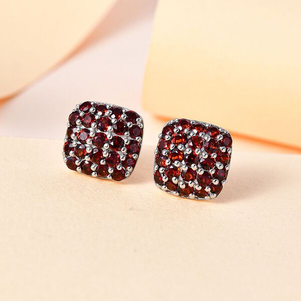 Nat&uuml;rliche Mosambik Granat-Ohrringe - 2,49 ct. image number 2