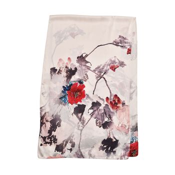 La marey Seidenschal, pink und grau