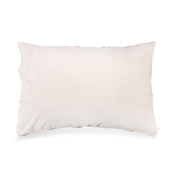 Luxus Kissenh&uuml;lle gewebt, 50 x 75 cm, Blau Wei&szlig; image number 3