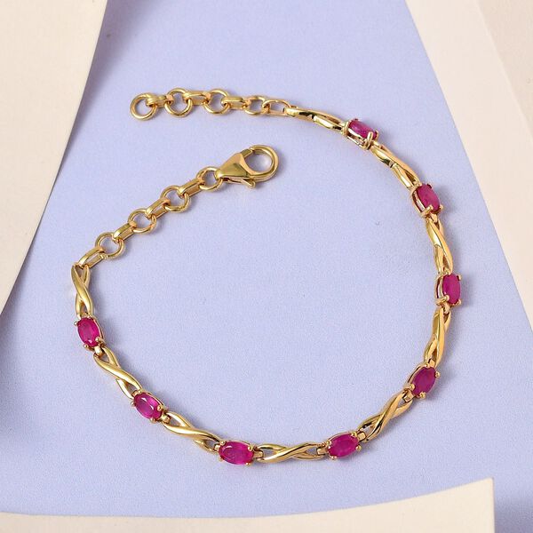 Afrikanisches Rubin-Armband , 19cm - 2,80 ct. image number 2