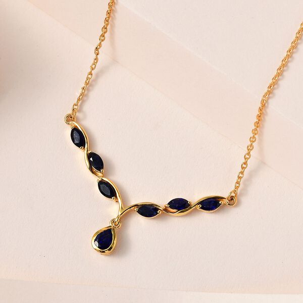 Blue Elegance Masoala Saphir Halskette image number 2