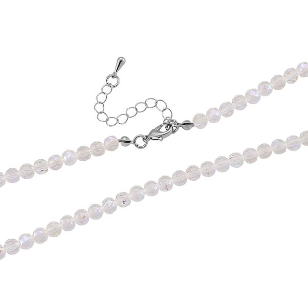 Wei&szlig;er Magie Farbe Kristall Anh&auml;nger mit Kette ca. 60 cm + 5 cm Extender image number 5