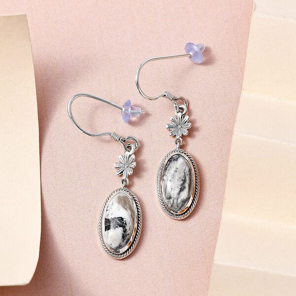 Wei&szlig;e B&uuml;ffel-Ohrh&auml;nger  - 6,50 ct. image number 2