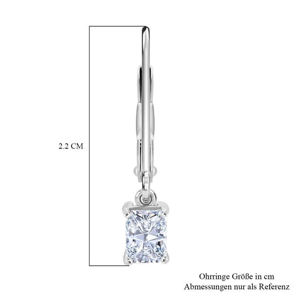 LUXURIANT SGL zertifizierte VS-GH Labor Diamant Ohrringe, 925 Silber rhodiniert - 1 ct. image number 5