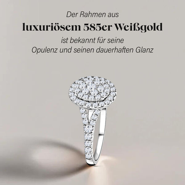 New York Kollektion - Wei&szlig;er  I1 GH Diamant-Ring - 1 ct. image number 2