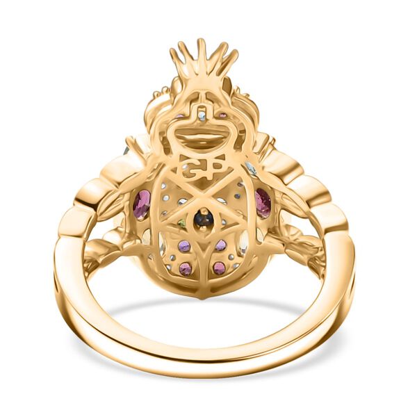 GP Trionfo Kollektion- Rhodolith Granat und Multi Edelstein Ring - 2,21 ct. image number 7