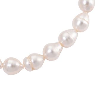 D'Joy flexibles wei&szlig;es S&uuml;&szlig;wasser Perle Armband