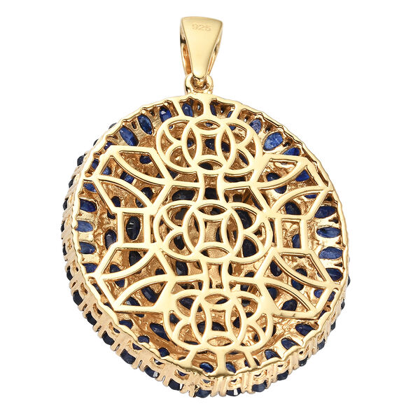 Masoala Saphir (Fissure gefüllt) Anhänger, 925 Silber vergoldet ca. 31,03 ct image number 5