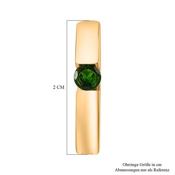 Nat&uuml;rliche Chromdiopsid-Ohrringe - 0,58 ct. image number 5