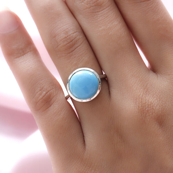 Amerikanischer, natürlicher Sleeping Beauty Türkis-Ring - 4,97 ct. image number 3