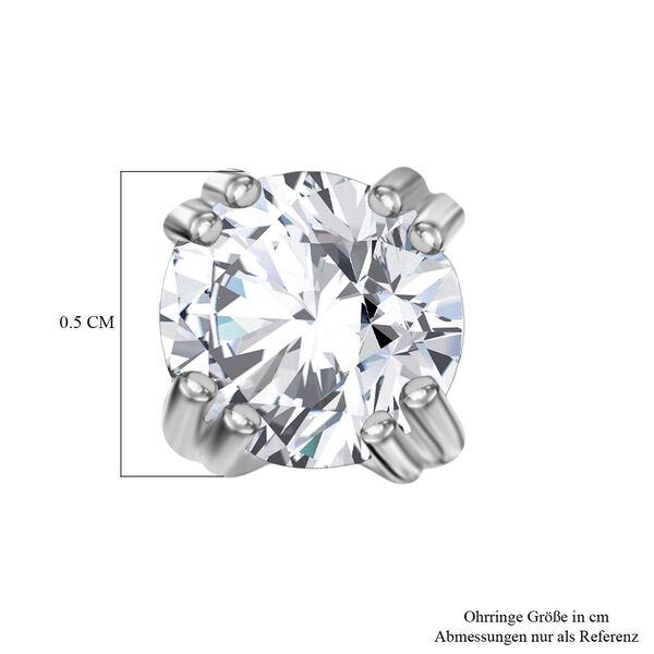 3er Set- D'Joy Moissanit Ohrringe, 925 Silber platiniert ca. 2.58 ct image number 5