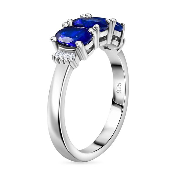 Blauer Spinell und Diamant-Ring - 1,59 ct. image number 5
