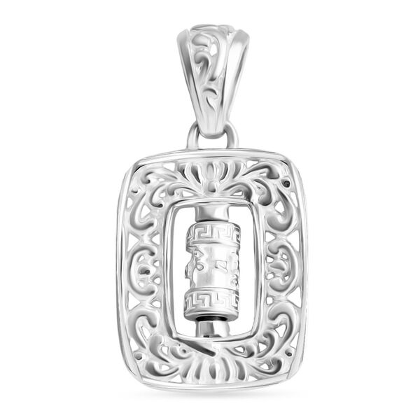 Royal Bali - 925 Silber Gebetsm&uuml;hle Anh&auml;nger image number 0