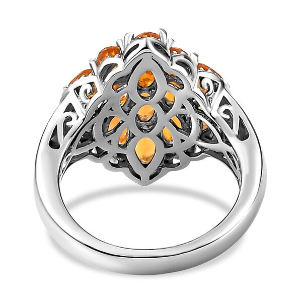 Salamanca Feueropal-Ring, 925 Silber platiniert  ca. 2,23 ct image number 6