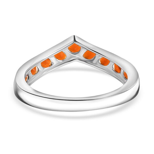 D'Joy AAA Blaze Feueropal Ring, 925 Silber platiniert - 0,72 ct. image number 6