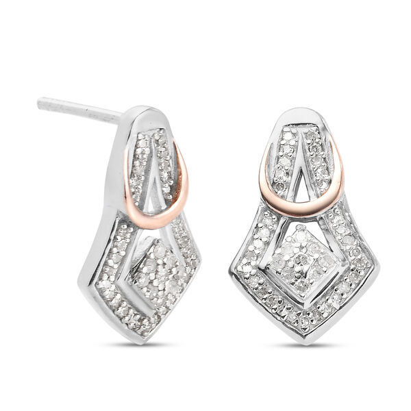 Diamant-Ohrstecker in Silber image number 4