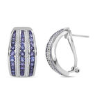 AA Tansanit Ohrringe 925 Silber rhodiniert ca. 4.51 ct