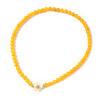 JARDIN-KOLLEKTION - gelbe Perlmutt, Honig Jade und Citrin Halskette, 50 cm, 925 Silber rhodiniert ca. 283,49 ct image number 0