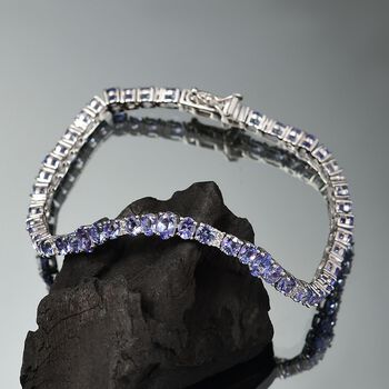 Tansanit und Zirkon Armband