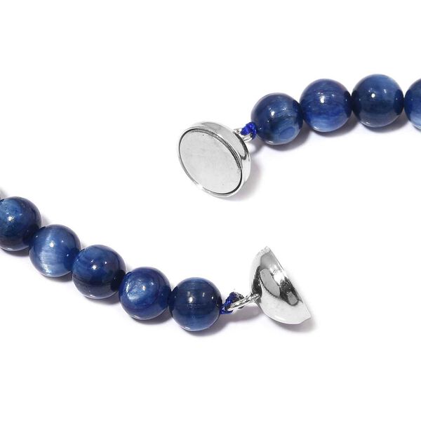 Kyanit Halskette mit Magnetschloss, 50 cm, 925 Silber rhodiniert ca. 446,50 ct image number 3