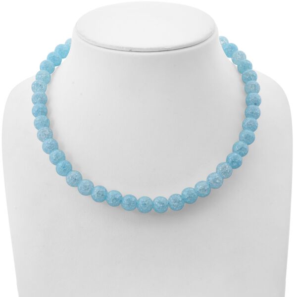 Blaue Eis Quarz Halskette 45cm und Armband 19cm image number 3