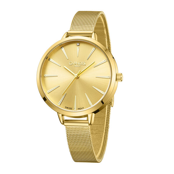 Gamages Of London Spectacle Schweizer Uhrwerk Diamond Set Damenuhr - goldene image number 3