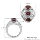 Roter Granat Ring Edelstahl  ca. 2,97 ct image number 5