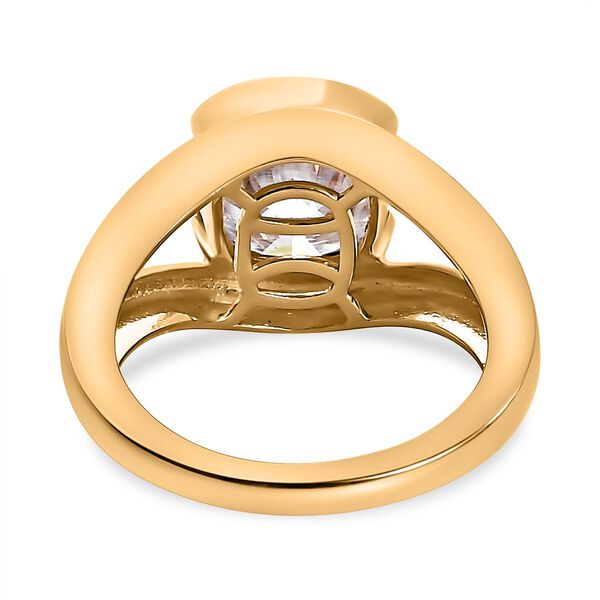 Moissanit Solit&auml;r Ring - 3,42 ct. image number 6