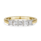 ILIANA Diamant-Ring, IGI zertifiziert SI G-H, 750 Gelbgold (Größe 17.00) ca. 1,00 ct