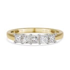 ILIANA Diamant-Ring, IGI zertifiziert SI G-H, 750 Gelbgold (Größe 17.00) ca. 1,00 ct