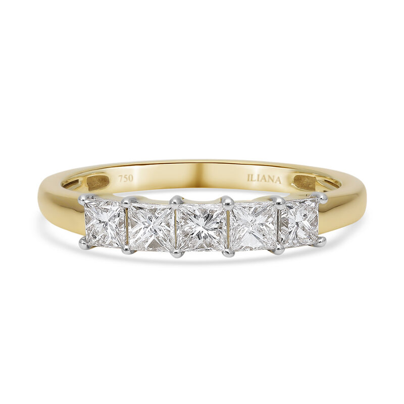 ILIANA Diamant-Ring, IGI zertifiziert SI G-H, 750 Gelbgold  ca. 1,00 ct image number 0