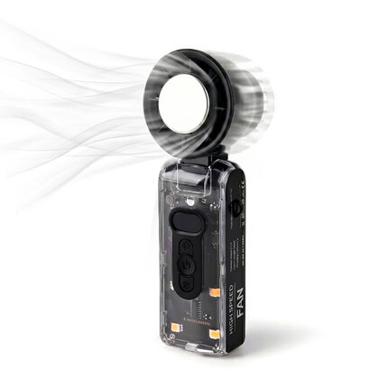 LIVMORE 1800mAh Handhold foldable mini fan with lights