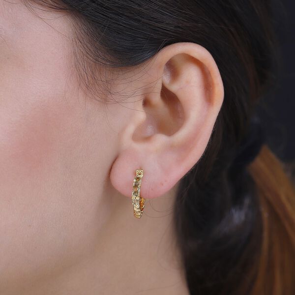 AA Nat&uuml;rliche, goldene Tansanit-Ohrringe - 0,95 ct. image number 3