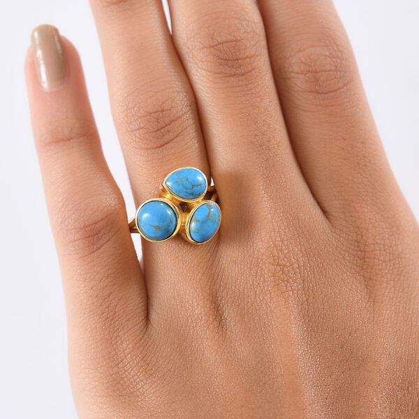 EverTrue blauer Türkis Ring - 4 ct. image number 2