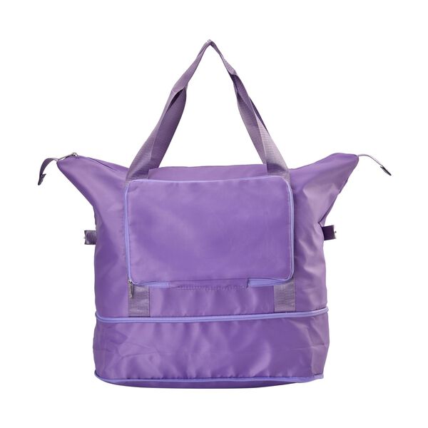 Nylon Faltbare Reisetasche Gr&ouml;&szlig;e: 40*28*23cm, 2 Steckf&auml;cher, lila