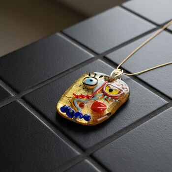 IL MURANO DI FRANCESCA - Grande Maestro Anh&auml;nger 925 Silber 750 Gelb Vergoldet