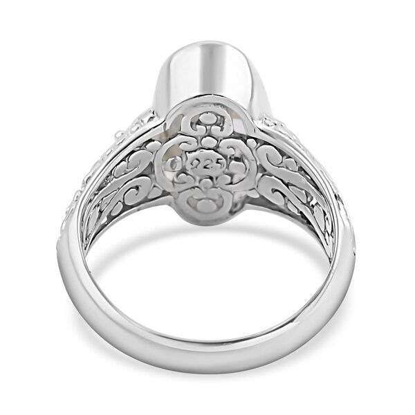 Royal Bali - Prasiolite Ring, 925 Silber, (Gr&ouml;&szlig;e 17.00), ca. 6.89 ct image number 4