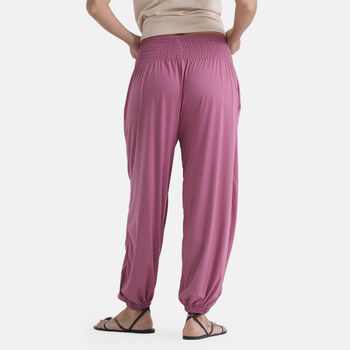 LA MAREY Jersey Komforthose mit Smokbund, Einheitsgr&ouml;&szlig;e, Lila