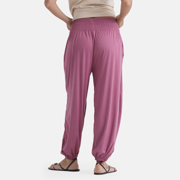 LA MAREY Jersey Komforthose mit Smokbund, Einheitsgr&ouml;&szlig;e, Lila image number 2