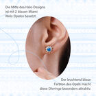 Sterchen Miami blaue Welo Opal und Zirkon-Ohrstecker image number 7