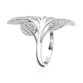 LUSTRO STELLA -  Weißer Zirkonia Ring, 925 Silber rhodiniert (Größe 20.00)