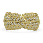 CLARTE Fylla, Moissanit Ring, 925 Silber Gelbgold, (Größe 18.00) ca. 0.65 ct