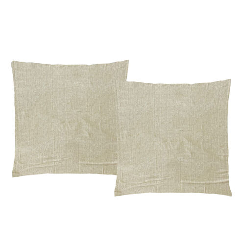 4-teiliges Set - melierte Kissenhüllen aus Mikrofaser, 2x 40x40 cm und 2x 40x80 cm, Türkis image number 1