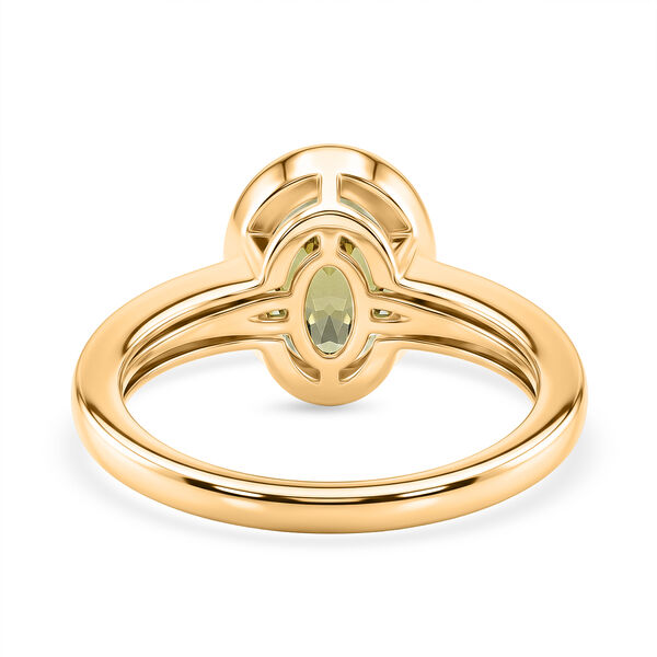 D'Joy AAA Ouro Verde-Quarz Ring 925 Silber 750 Vergoldet (Gr&ouml;&szlig;e 21.00) ca. 2,55 ct image number 5