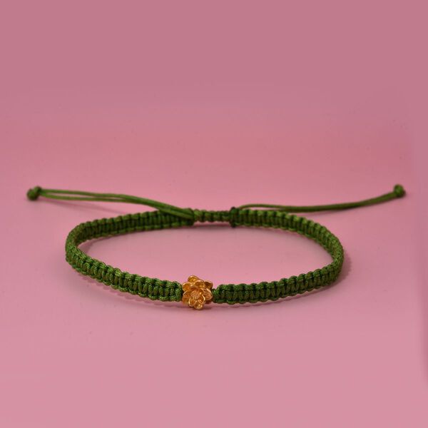 999 Gold G&auml;nsebl&uuml;mchen Armband ca. Flexibles cm, 100mg image number 1