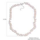 Weiße Süßwasser Perle Halskette ca. 45 cm 925 Silber rhodiniert image number 3
