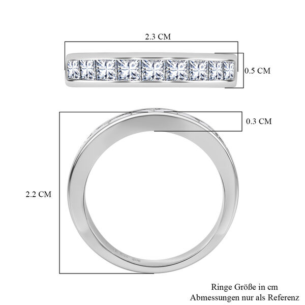 LUSTRO STELLA Zirkonia Ring in rhodiniertem Silber- 2,35 ct. image number 4